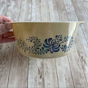 VINTAGE PUREX HOMESTEAD BLUE MIXING BOWL NO LID